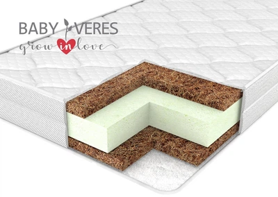 Матрас для новорожденных Baby Veres Coconut bio 120х60х8 см 50.7.07