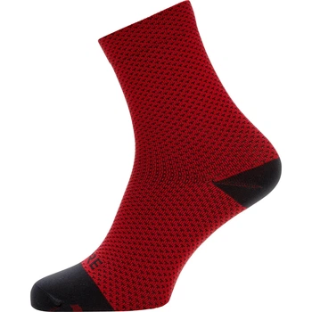 Велоноски мужские GORE C3 Dot Mid Socks красные L (EU 41-43)