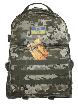 Тактичний похідний міцний рюкзак 40 літрів колір піксель 161-3 MS