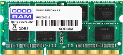 Оперативная память Goodram SODIMM DDR3L-1600 4096MB PC3-12800 (GR1600S3V64L11S/4G) (G05011427) - Уценка
