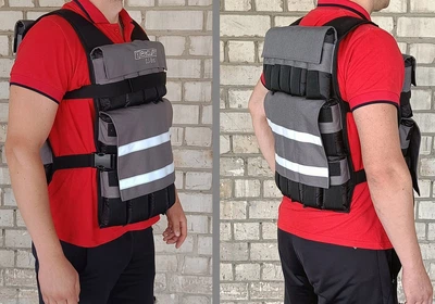 Жилет-обважнювач EasyFit Armor 0.5/18 кг набірний R-EF-WTV-180 (56002725)