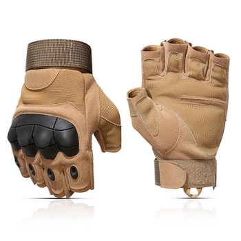 Тактические беспалые перчатки Tactical Gloves Z902 XL песочные
