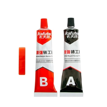 Двокомпонентний клей для металу/заліза Kafuter - Metal glue, епоксидний клей 100г (VS7005225)