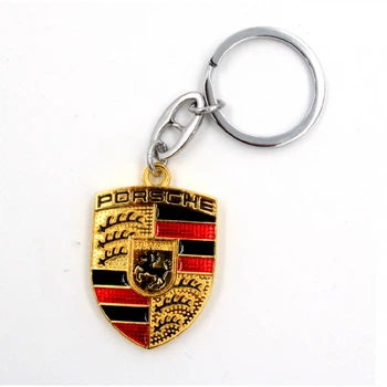 Брелок "Porsche" для ключей ZARYAD (577) золотистый