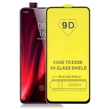 Защитное стекло TDG 9D для Xiaomi Mi 9T / Mi 9T Pro Full Glue черный 0,26 мм в упаковке