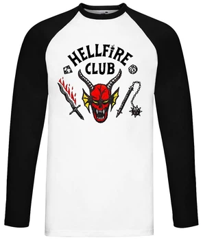 Футболка лонгслів Hellfire Club Stranger Things Best4U (20588) Біло-Чорний S