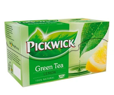 Зеленый чай Pickwick Lemon в пакетиках 20 шт