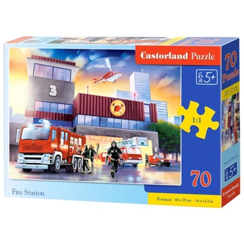 Пазлы "пожарная станция" 70 деталей CASTORLAND (B-070121)