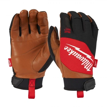 Перчатки Milwaukee с кожаными вставками, 10 / XL (4932471914)