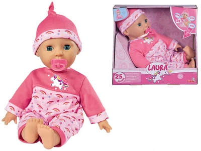 Lalka bobas interaktywna Simba Toys Laura Dziecięcy śmiech, który śmieje się i rozmawia 38 cm (105140060)