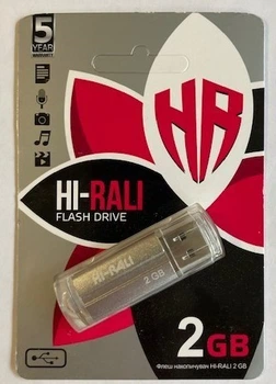 USB флешка Hi-Rali Corsair 2Gb Silver