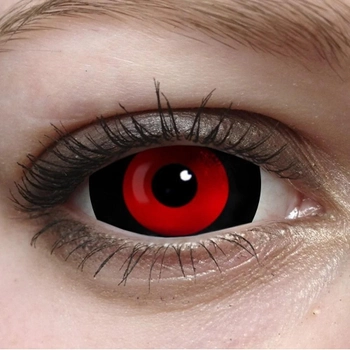 Контактные линзы склеральные ELITE Lens Horror Red 22 мм 2 шт черно-красные (N0060)