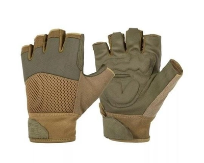 Тактичні рукавиці Helikon Half Finger Mk2 Olive Green / Coyote (Size XXL)