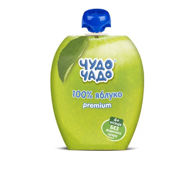 Пюре Чудо-Чадо Яблоко без сахара 90 г (4820016254077)