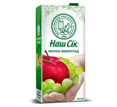 Сік Нектар Наш Сік Яблуко-Виноград 1.93 л (4820192262835)