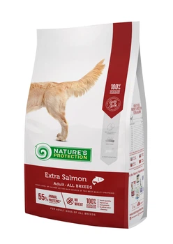 Сухой корм Nature's Protection Extra Adult All Breeds Salmon для взрослых собак всех пород с лососем 12 кг (арт NPS45752)