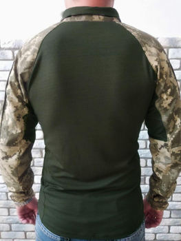Військова тактична сорочка з довгим рукавом Убакс 44 Хакі Піксель