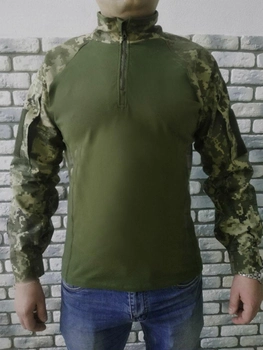Военная тактическая рубашка с длинным рукавом Убакс 56 Олива Пиксель