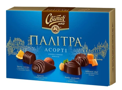 Конфеты Светоч Палитра темный шоколад 200 г. (4823000919471)