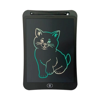 Графічний планшет кольоровий для малювання зі стілусом дитячий бездротовий LCD 8.5 дюймів Black (GP85B)