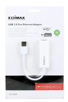 Мережевий адаптер Edimax EU-4208 USB Fast Ethernet 10/100 Мбіт/с(DL_C9B5D3137B64)