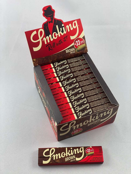 Папір для самокруток SMOKING KS BROWN+TIPS