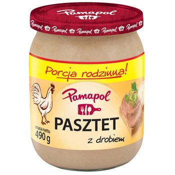Паштет Памапол 100% з м'ясом птиці Pamapol 490g
