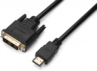 Кабель Prologix Premium HDMI-DVI M/M Single Link, 18+1, V1.3 0.5 м (PR-HDMI-DVI-P-01-30-05m)