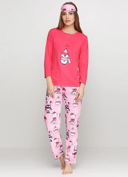 Пижама Isilay Pijama 8970A_pink L малиновый