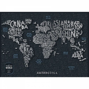 Скретч Карта Світу LETTERS World