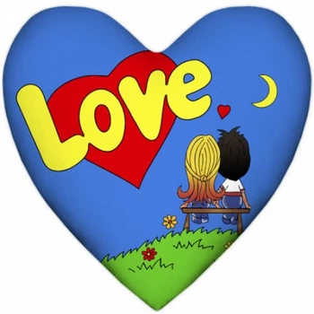 Подушка Love is серце