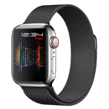 Металевий ремінець Fruct Milanese Loop Band для Apple Watch 42/44/45/46/49 mm Black