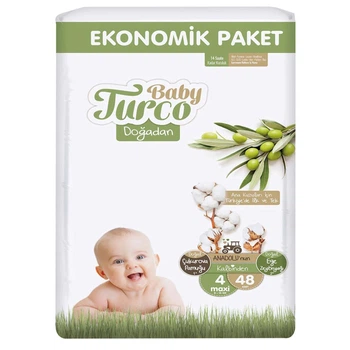 Подгузники детские Baby Turco 4 maxi 48 шт