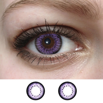 Контактні лінзи ELITE Lens Лялькові 14.5 мм 2 шт фіолетові (N0065)