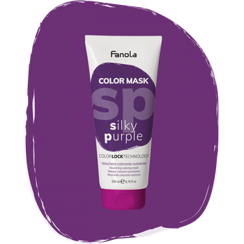Тонирующая маска для питания и увлажнения Шелковый Фиолет Fanola Color Mask Silky Purple 200 мл