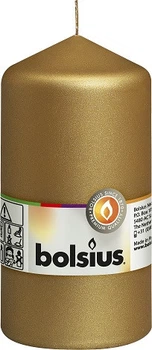 Свеча цилиндр золотистая Bolsius 13 см (70/130-213Б)