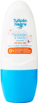 Дезодорант кульковий Tulipan Negro Бавовна та тальк 50 мл (8410751031079)