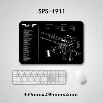 Килимок для чищення зброї SPS-1911 з м'якою гумою Clefers Tactical (5002193S)