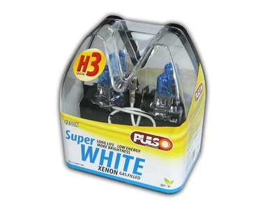 Галогенная лампа H3 12V 55W PULSO LP-32551 Super white/ пластик