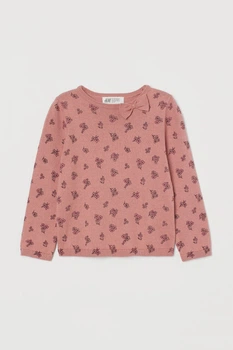 Джемпер терракота цветочный принт H&M 134-140см (40009426)