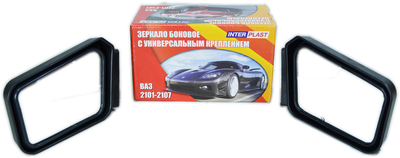 Дзеркало зовнішнє ВАЗ 2101-2107 INTER-PLAST універсальне, к-т (на болтах)