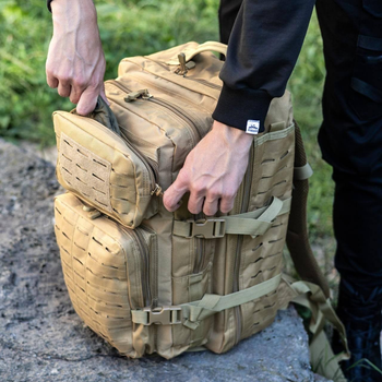 Тактичний рюкзак HIMARS Tactical backpack колір койот