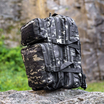 Тактический рюкзак HIMARS Tactical backpack черный камуфляж