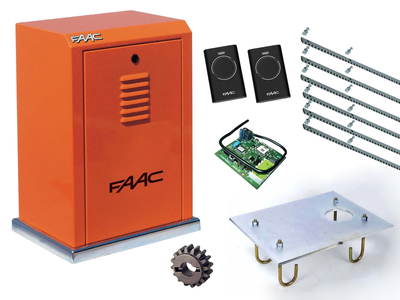 Автоматика для откатных ворот FAAC 884 MC KIT (створка до 3500 кг.) Без аксессуаров, 2 шт., 6 м