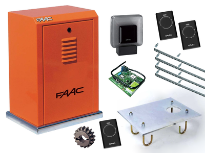 Автоматика для откатных ворот FAAC 884 MC KIT (створка до 3500 кг.) Сигнальная лампа, 3 шт., 4 м