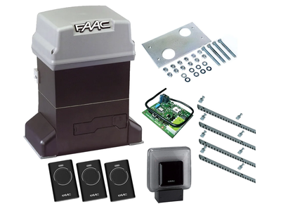 Автоматика для откатных ворот FAAC 746 ER KIT (створка до 600 кг.) Сигнальная лампа, 3 шт., 4 м