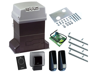 Автоматика для откатных ворот FAAC 746 ER KIT (створка до 600 кг.) Фотоэлементы + лампа, 1 шт., 4 м