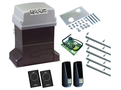 Автоматика для откатных ворот FAAC 746 ER KIT (створка до 600 кг.) Фотоэлементы, 2 шт., 5 м