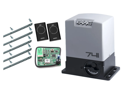 FAAC 741 KIT автоматика для откатных ворот (створка до 900 кг.) Без аксессуаров, 2 шт., 5 м