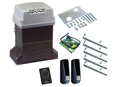 Автоматика для откатных ворот FAAC 746 ER KIT (створка до 600 кг.) Фотоэлементы, 1 шт., 5 м